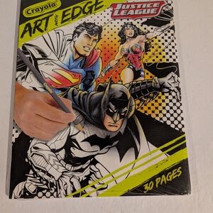 Crayola Art with Edge Justice League Coloring Book 30 Pages New Sealed